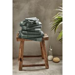 Vue Walra Towel Remade Cotton 50 x 100 serviette de couleur vert| Krokrodeal
