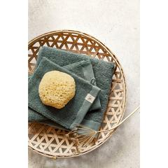 Vue Walra Towel Remade Cotton 50 x 100 serviette de couleur vert| Krokrodeal
