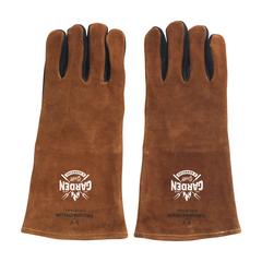 Vue Gusta Gants de barbecue de couleur marron| Krokrodeal