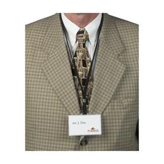 Vue LanyardBadge porte-carte de couleur translucide| Krokrodeal