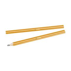 Vue Menuisier crayon de menuisier de couleur jaune| Krokrodeal