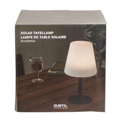 Vue Gusta Lampe de table solaire de couleur blanc| Krokrodeal