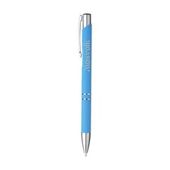 Vue Ebony Soft Touch Accent stylo de couleur bleu| Krokrodeal