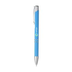 Vue Ebony Soft Touch Accent stylo de couleur bleu| Krokrodeal