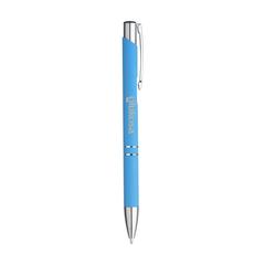 Vue Ebony Soft Touch Accent stylo de couleur bleu| Krokrodeal