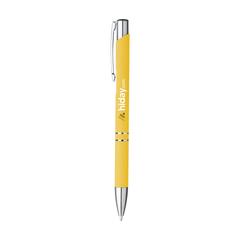 Vue Ebony Soft Touch Accent stylo de couleur jaune| Krokrodeal