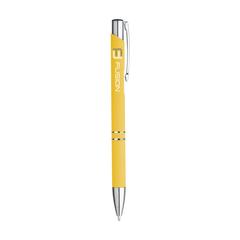 Vue Ebony Soft Touch Accent stylo de couleur jaune| Krokrodeal