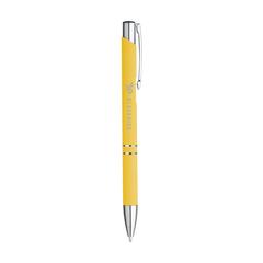 Vue Ebony Soft Touch Accent stylo de couleur jaune| Krokrodeal