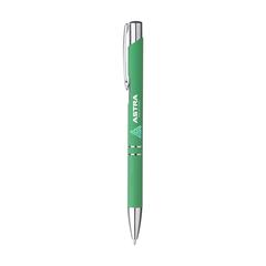 Vue Ebony Soft Touch Accent stylo de couleur vert| Krokrodeal