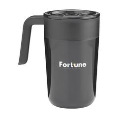 Vue Fika Recycled Steel Cup 400 ml gobelet thermos de couleur noir| Krokrodeal