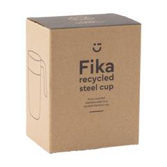 Vue Fika Recycled Steel Cup 400 ml gobelet thermos de couleur noir| Krokrodeal