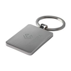 Vue Bamboo Key Rectangle porte-clés de couleur marron| Krokrodeal