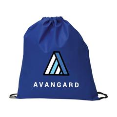 Vue Non-Woven PromoBag sac à dos de couleur bleu| Krokrodeal