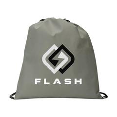 Vue Non-Woven PromoBag sac à dos de couleur gris| Krokrodeal