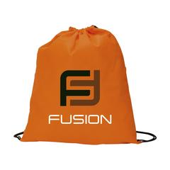 Vue Non-Woven PromoBag sac à dos de couleur orange| Krokrodeal