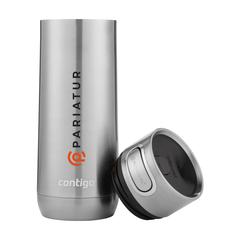 Vue Contigo® Luxe AUTOSEAL® 470 ml gobelet thermos de couleur gris| Krokrodeal