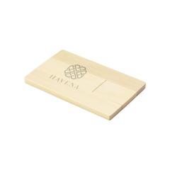 Vue CreditCard Bamboo clé USB 16 GB de couleur marron| Krokrodeal
