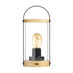 Vue Wooosh Batam Light lampe rechargeable de couleur marron| Krokrodeal