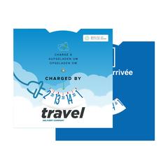 Disque de stationnement et indicateur charge France publicitaire pas cher