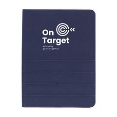 Vue Quincy Portfolio RPET A4 porte-documents de couleur bleu| Krokrodeal