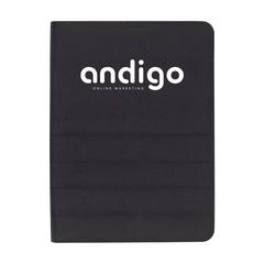 Vue Quincy Portfolio RPET A4 porte-documents de couleur noir| Krokrodeal