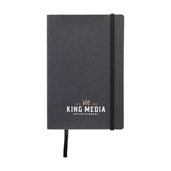 Vue Monti Recycled Leather Notebook A5 carnet de notes de couleur noir| Krokrodeal