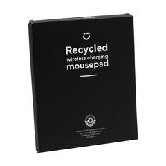 Vue Recycled Wireless Charging Mousepad tapis de de couleur noir| Krokrodeal