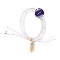 Vue Charging Cable RCS Recycled ABS-TPE câble de charge de couleur blanc| Krokrodeal