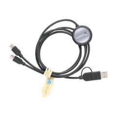 Vue Charging Cable RCS Recycled ABS-TPE câble de charge de couleur noir| Krokrodeal