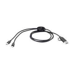 Vue Charging Cable RCS Recycled ABS-TPE câble de charge de couleur noir| Krokrodeal