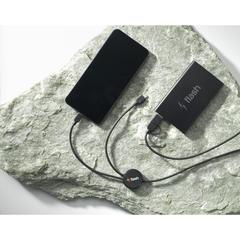 Vue Charging Cable RCS Recycled ABS-TPE câble de charge de couleur noir| Krokrodeal