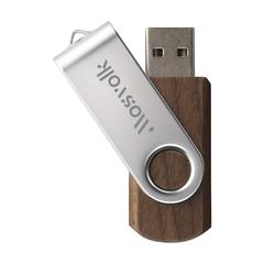 Vue Twist Woody clé USB 8 GB de couleur marron| Krokrodeal