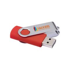Vue Twist clé USB 8 GB de couleur rouge| Krokrodeal
