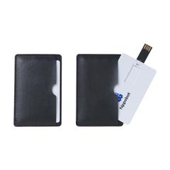 Vue CredCard USB clé USB en stock 8 GB de couleur blanc| Krokrodeal