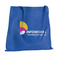Vue Shopper sac shopping de couleur bleu| Krokrodeal