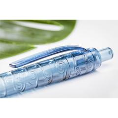 Vue BottlePen RPET stylo de couleur bleu| Krokrodeal