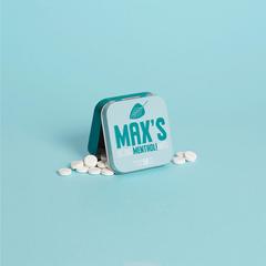 Vue Max's Mints Organic Menthol Mints pastilles de couleur vert| Krokrodeal