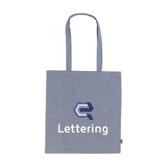 Vue Recycled Cotton Shopper (180 g/m²) sac shopping de couleur bleu| Krokrodeal