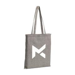 Vue Recycled Cotton Shopper (180 g/m²) sac shopping de couleur gris| Krokrodeal