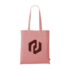 Vue Recycled Cotton Shopper (180 g/m²) sac shopping de couleur rouge| Krokrodeal