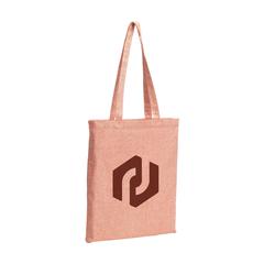 Vue Recycled Cotton Shopper (180 g/m²) sac shopping de couleur rouge| Krokrodeal