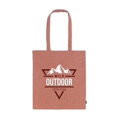 Vue Recycled Cotton Shopper (180 g/m²) sac shopping de couleur rouge| Krokrodeal