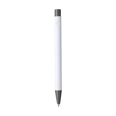 Vue Brady Soft Touch Recycled Alu stylo de couleur blanc| Krokrodeal