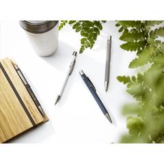Vue Brady Soft Touch Recycled Alu stylo de couleur blanc| Krokrodeal