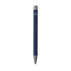 Vue Brady Soft Touch Recycled Alu stylo de couleur bleu| Krokrodeal