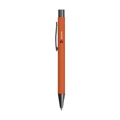 Vue Brady Soft Touch Recycled Alu stylo de couleur orange| Krokrodeal