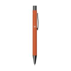 Vue Brady Soft Touch Recycled Alu stylo de couleur orange| Krokrodeal