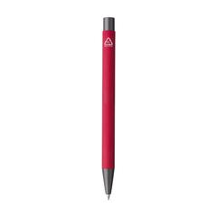 Vue Brady Soft Touch Recycled Alu stylo de couleur rouge| Krokrodeal