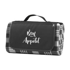Vue MacBlanket GRS Picnic Blanket couverture de pique-nique de couleur noir| Krokrodeal