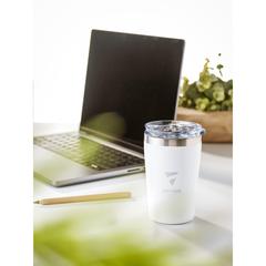 Vue Re-Steel RCS Recycled Coffee Mug 380 ml gobelet thermos de couleur blanc| Krokrodeal